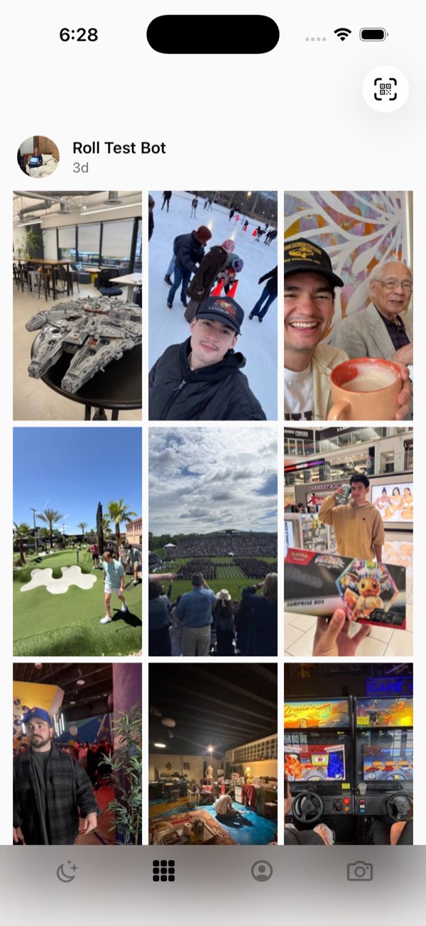 A friend's grid in the feed